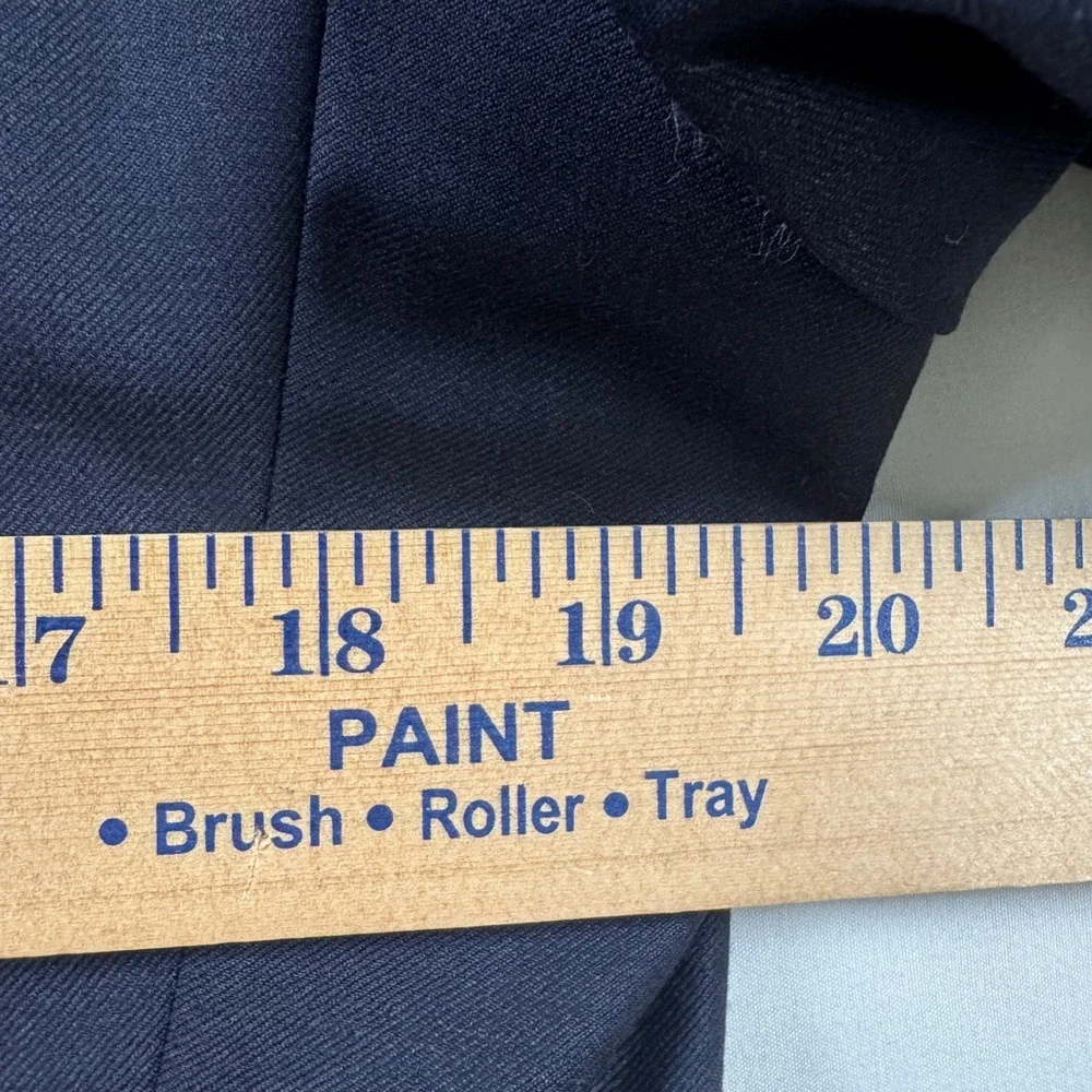 Lauren Ralph Lauren Total Comfort Sportcoat Mens 38R Navy Blue Wool Gold Button
